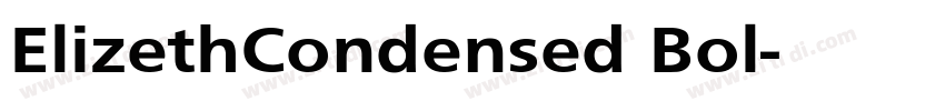 ElizethCondensed Bol字体转换
